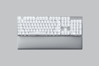 Razer Pro Type Ultra - Volle Gr��e (100%) - USB + RF Wireless + Bluetooth - Mechanischer Switch - QWERTY - LED - Silber - Wei�