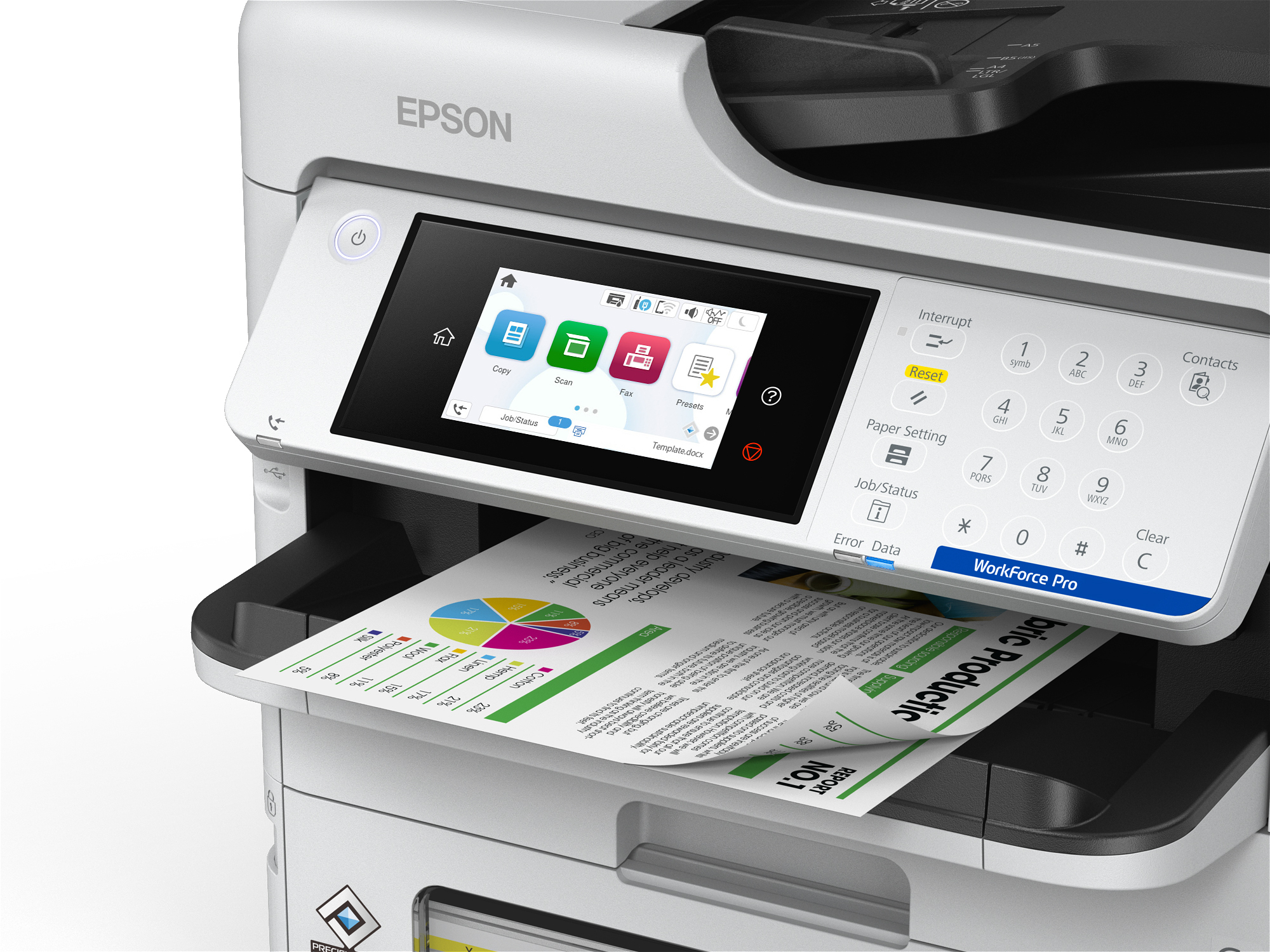 Epson WorkForce Pro EM-C800RDWF - Multifunktionsdrucker - Farbe - Tintenstrahl - A4 (210 x 297 mm)