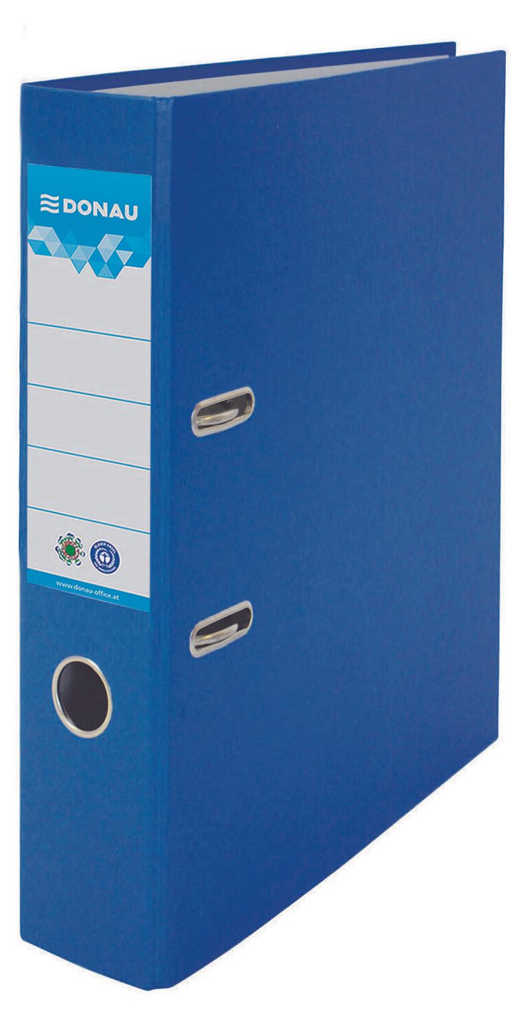 Donau Elektronik ko Ordner blau Karton 7.5 cm DIN A4