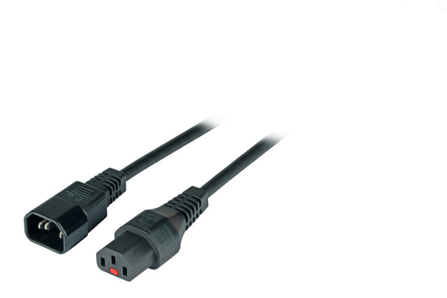EFB Elektronik EK601SW.0,5 cavo di alimentazione Nero 0,5 m Accoppiatore C14 Accoppiatore C13