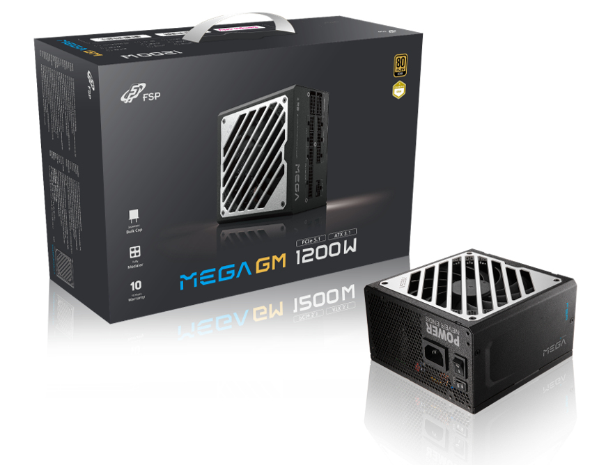 FSP Fortron Netzteil MEGA-1200GM 1200W 80+ Gold ATX 3.1 - PC-/Server Netzteil - ATX