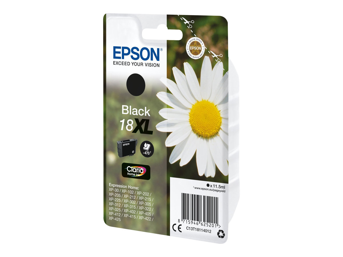 Epson Daisy Cartuccia Margherita Nero Inchiostri Claria Home 18XL