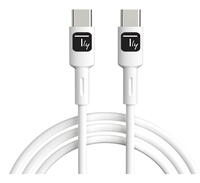EFB Elektronik Techly USB-C Stecker 2.0 Kabel 2m wei - Kabel - Digital/Daten