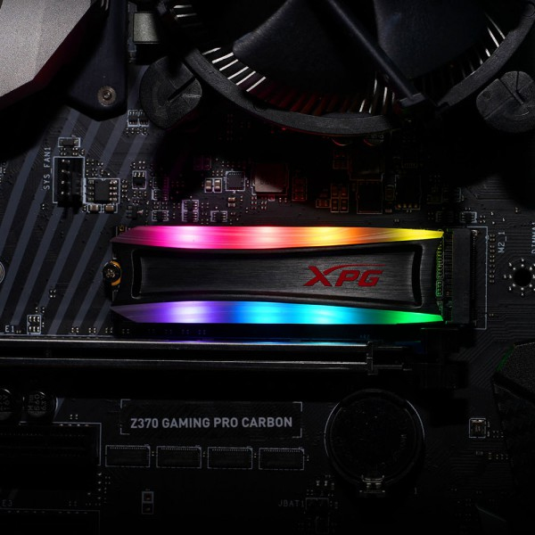 ADATA XPG Spectrix S40G RGB - SSD - 2 TB - extern - M.2 2280 - PCIe 3.0 x4 (NVMe)