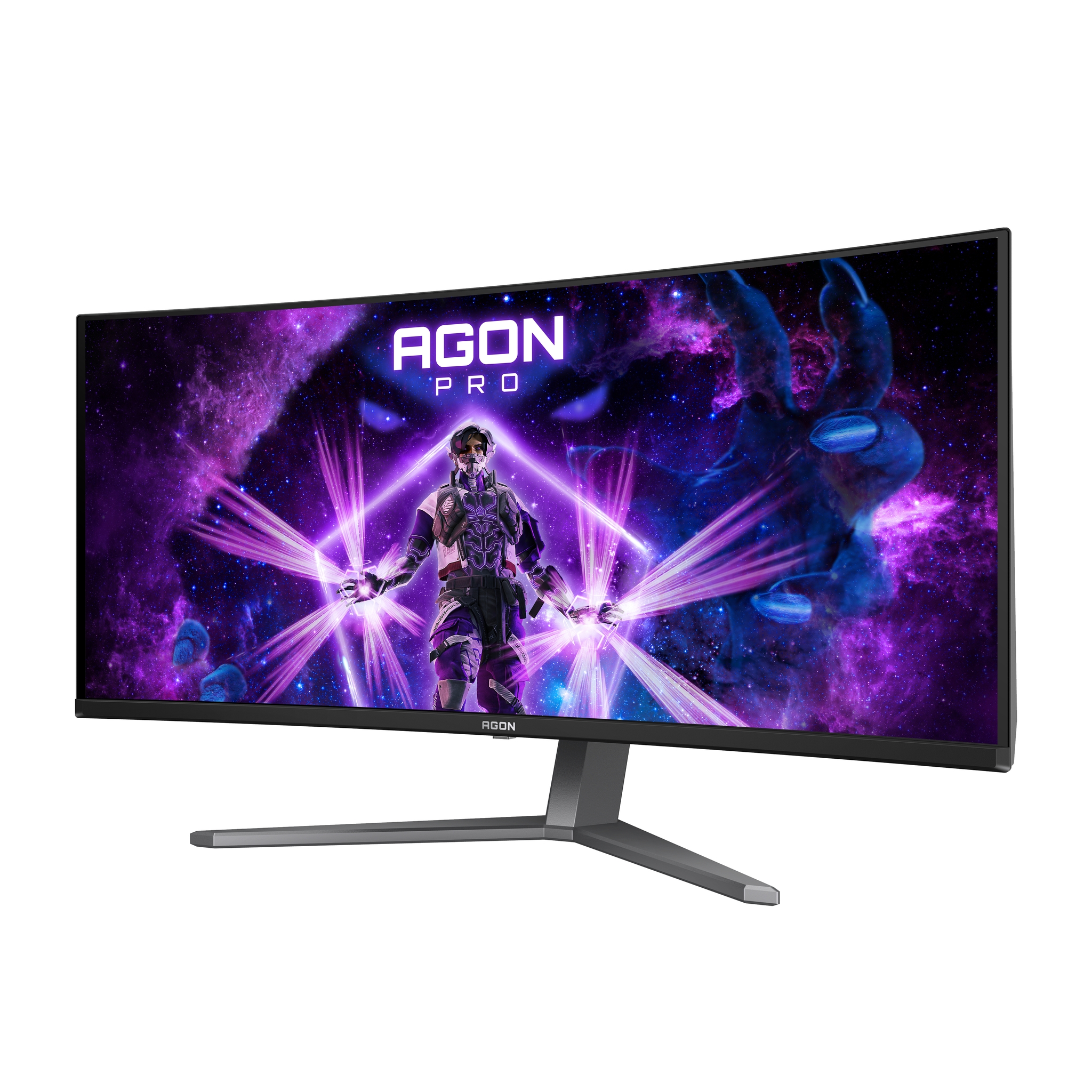 AOC AGON PRO AG346UCD computer monitor 86.4 cm (34) 3440 x 1440 pixels Wide Quad HD QDOLED Black, Grey
