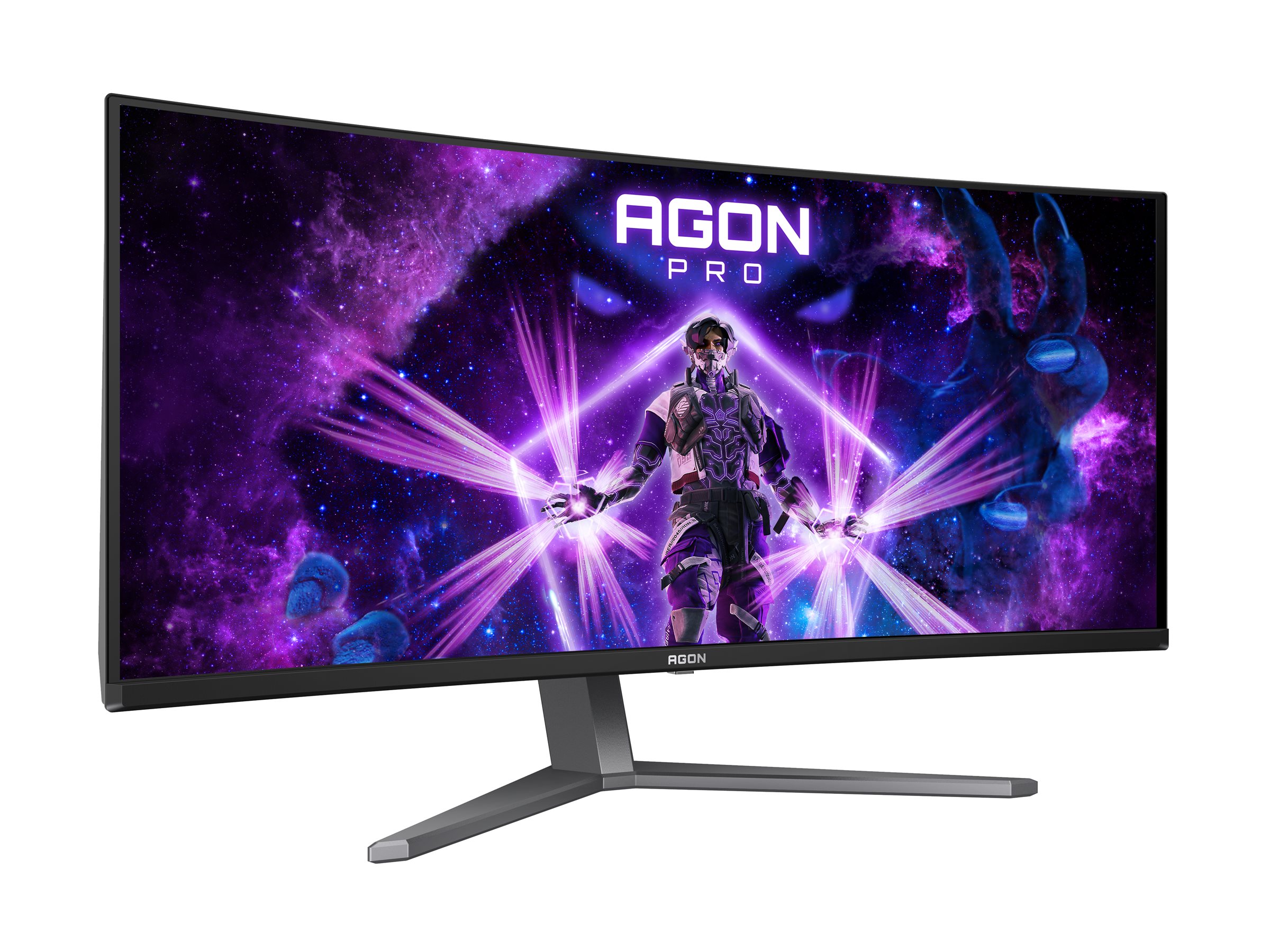 AOC AGON PRO AG346UCD computer monitor 86.4 cm (34) 3440 x 1440 pixels Wide Quad HD QDOLED Black, Grey