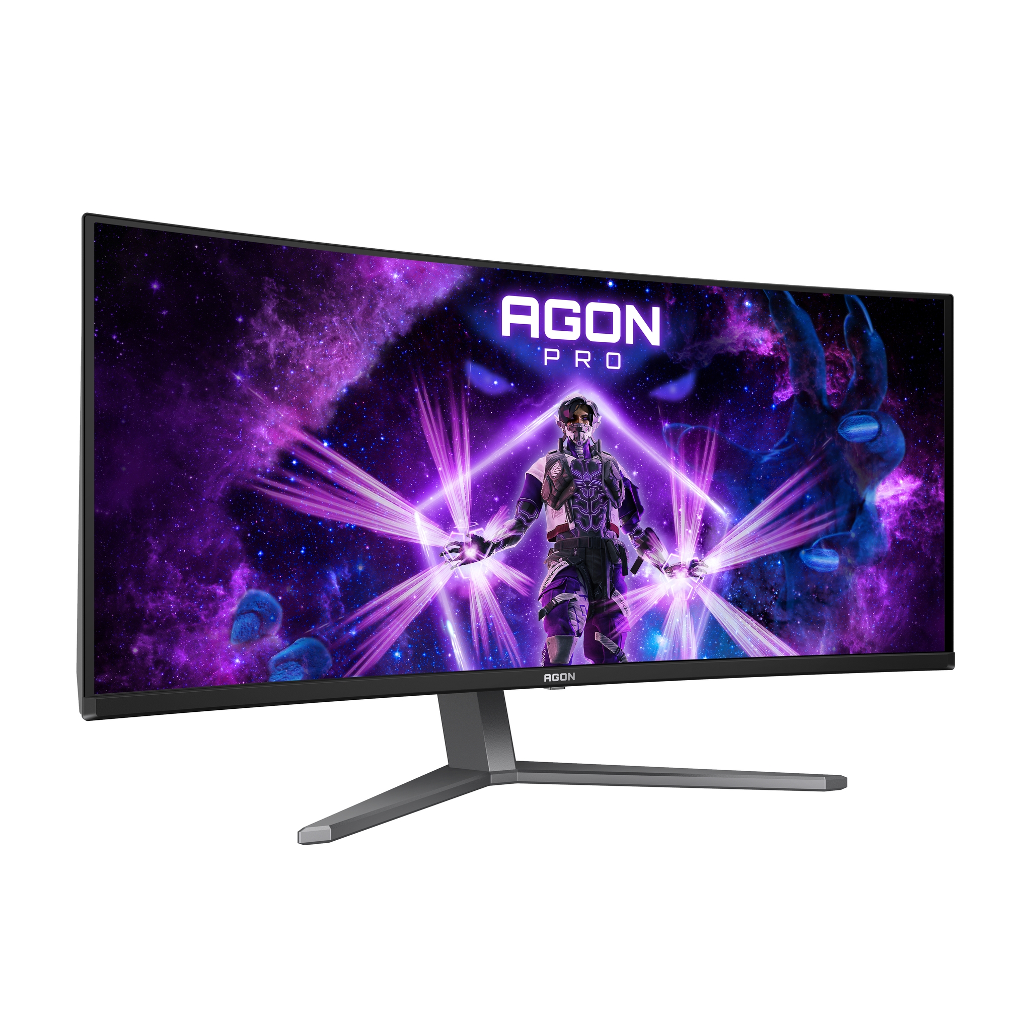 AOC AGON PRO AG346UCD computer monitor 86.4 cm (34) 3440 x 1440 pixels Wide Quad HD QDOLED Black, Grey