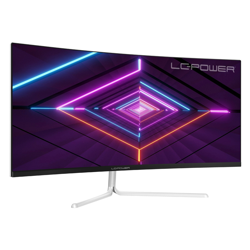 LC-Power LC-M34-UWQHD-100-C-V3 pantalla para PC 86,4 cm (34) 3440 x 1440 Pixeles UltraWide Quad HD LCD Blanco
