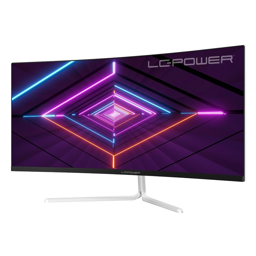 LC-Power LC-M34-UWQHD-100-C-V3 pantalla para PC 86,4 cm (34) 3440 x 1440 Pixeles UltraWide Quad HD LCD Blanco