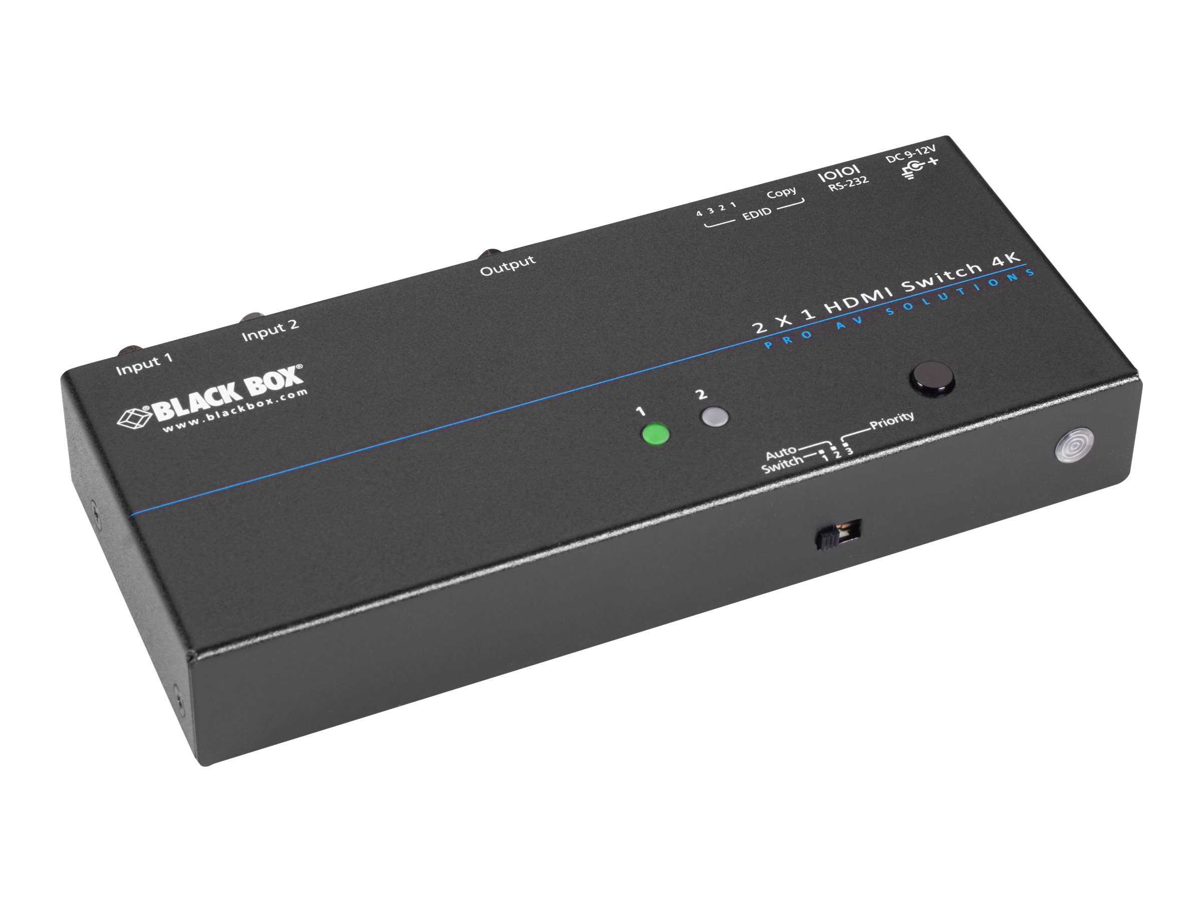 Black Box 4K HDMI Switch 2 x 1 - Video-Schalter