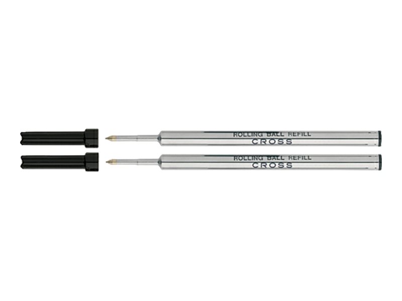 Cross Nachf�llpatrone - Schwarz - Geltinte - 0.7 mm - Mittel (Packung mit 2)
