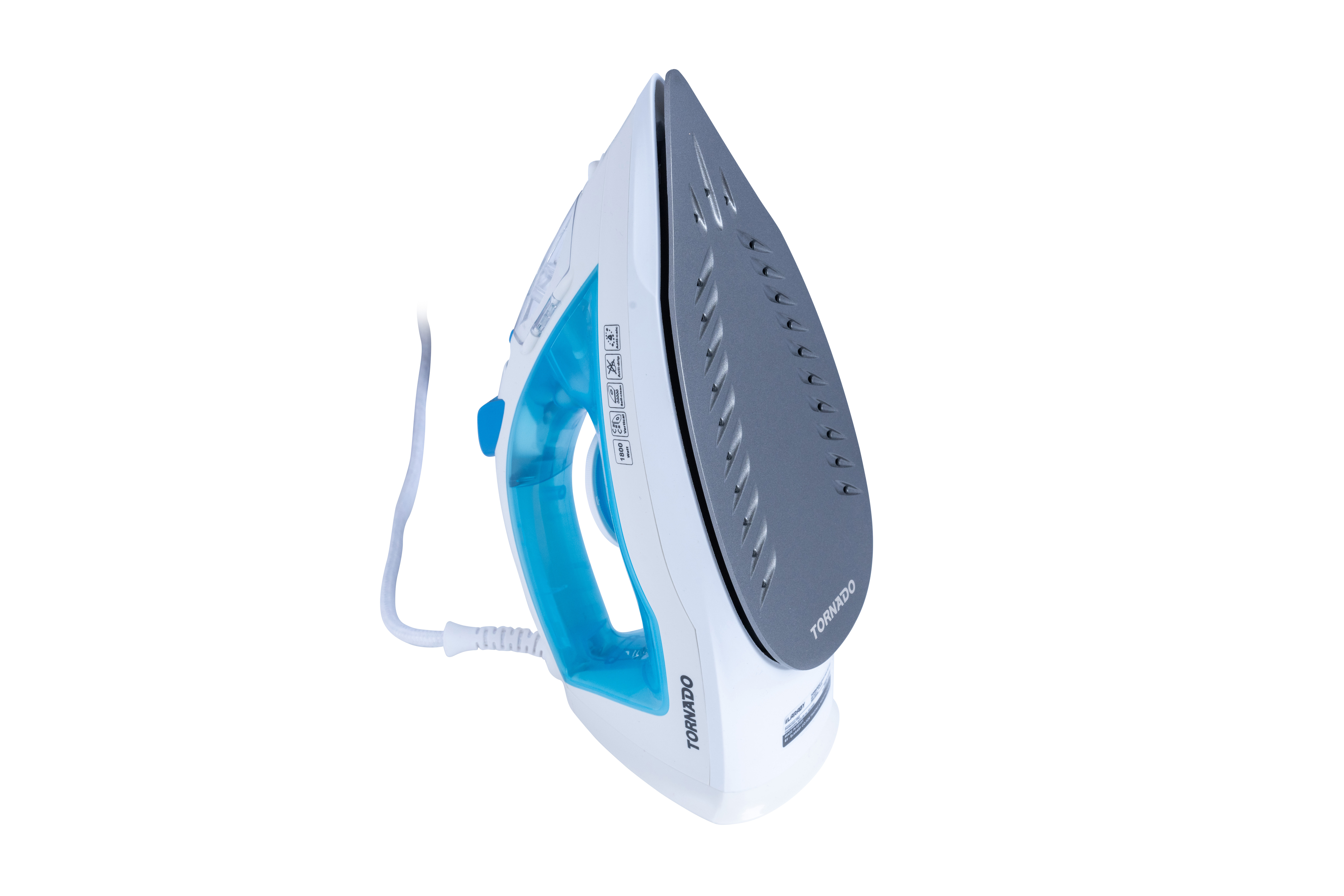 TORNADO TST-1800B fer � repasser Fer � vapeur T�flon 1800 W Blanc