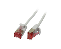 Synergy 21 Patchkabel RJ45 CAT6 250Mhz 1.0m weiss U/FTP slimline rund d 3.6mm - Kabel - Netzwerk