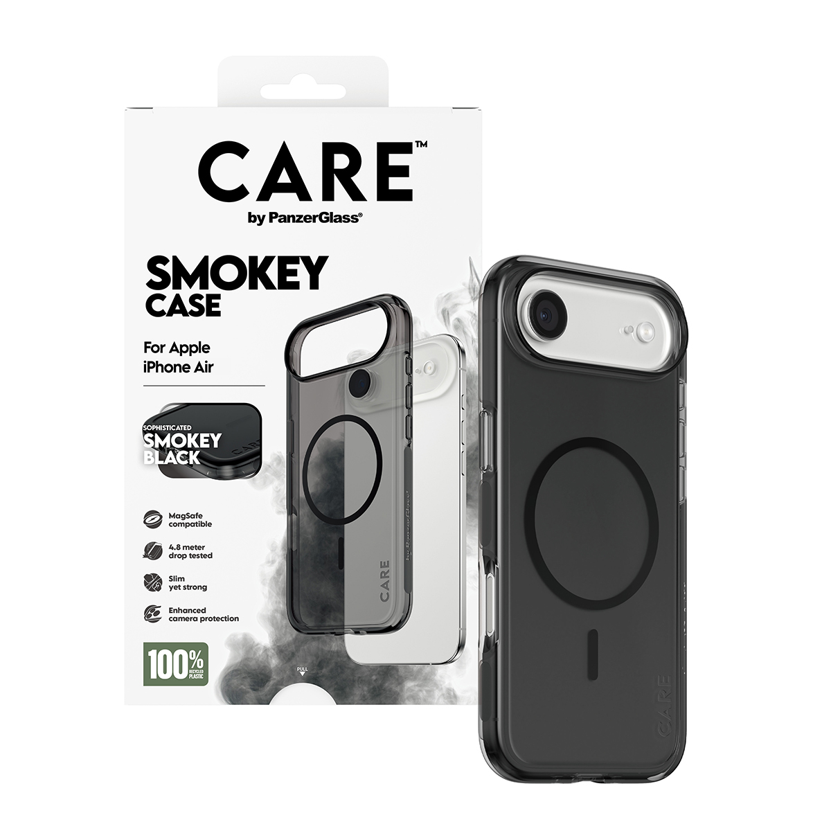 PanzerGlass CARE by � Flagship Case Urban Explorer Smokey w. Black MagSafe iPhone Air funda para tel�fono m�vil Negro