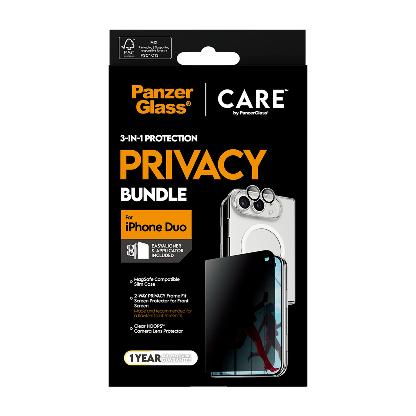 PanzerGlass CARE by PanzerGlass - 3-in-1 Datenschutz-Paket