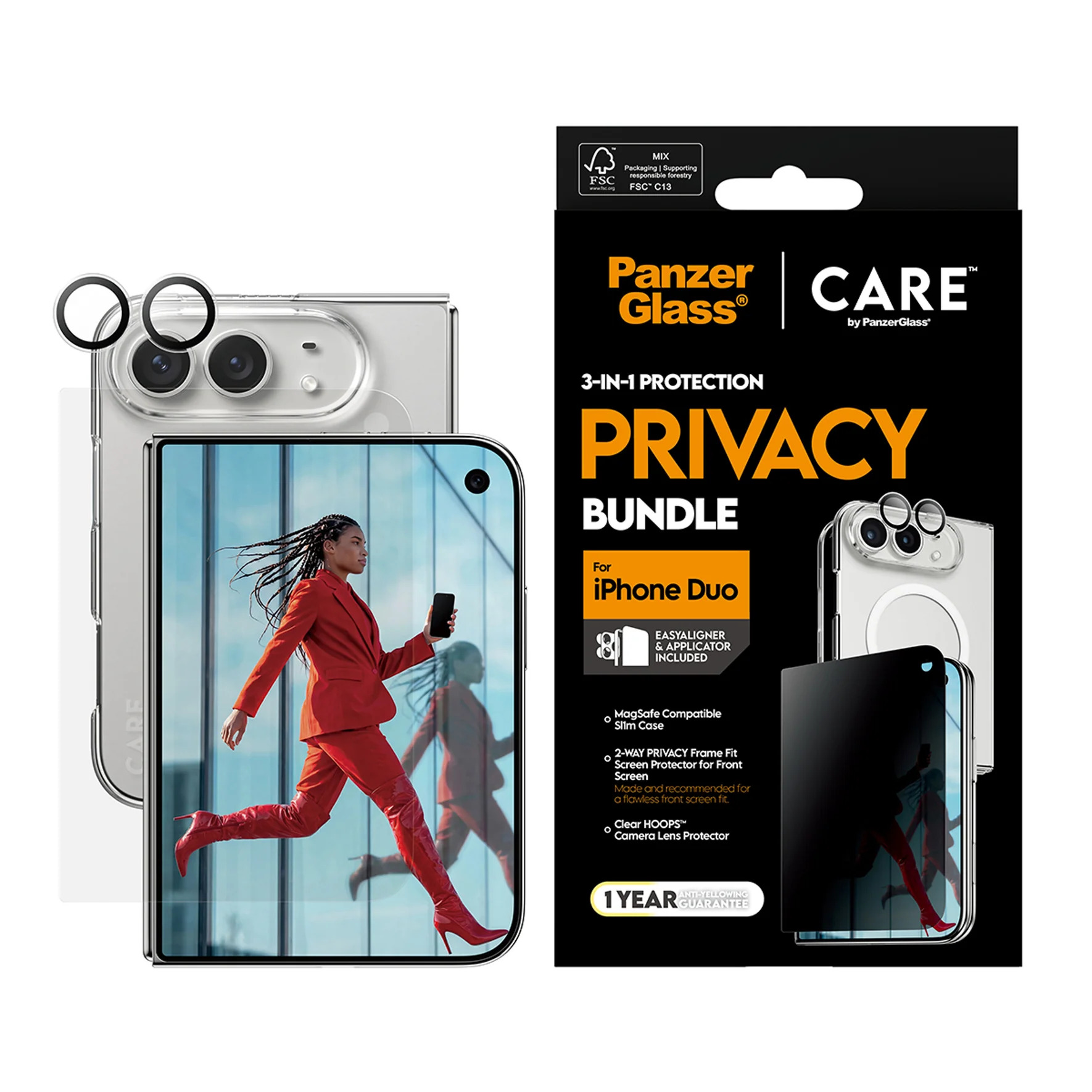 PanzerGlass CARE by PanzerGlass - 3-in-1 Datenschutz-Paket