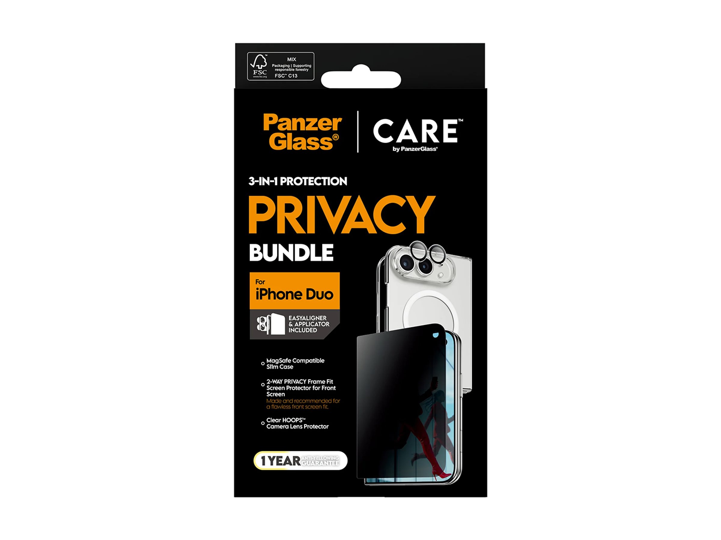 PanzerGlass CARE by PanzerGlass - 3-in-1 Datenschutz-Paket