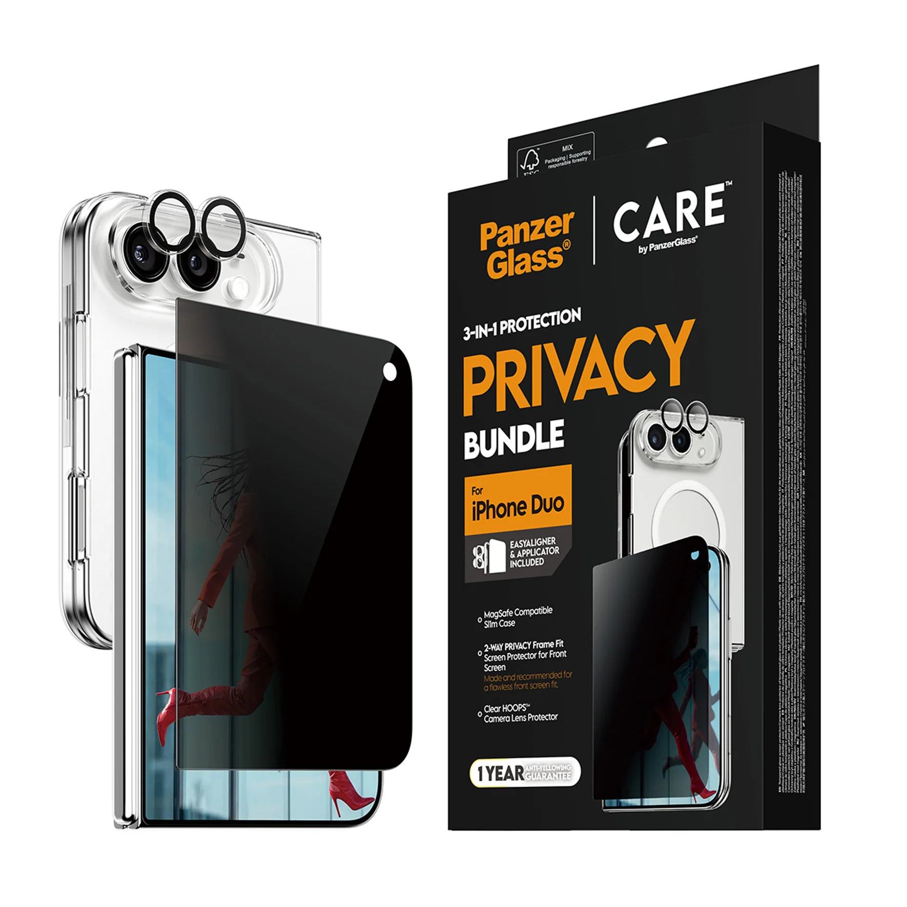 PanzerGlass CARE by PanzerGlass - 3-in-1 Datenschutz-Paket