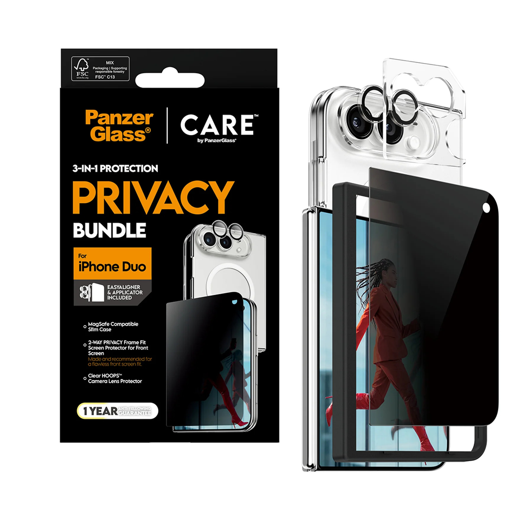 PanzerGlass CARE by PanzerGlass - 3-in-1 Datenschutz-Paket