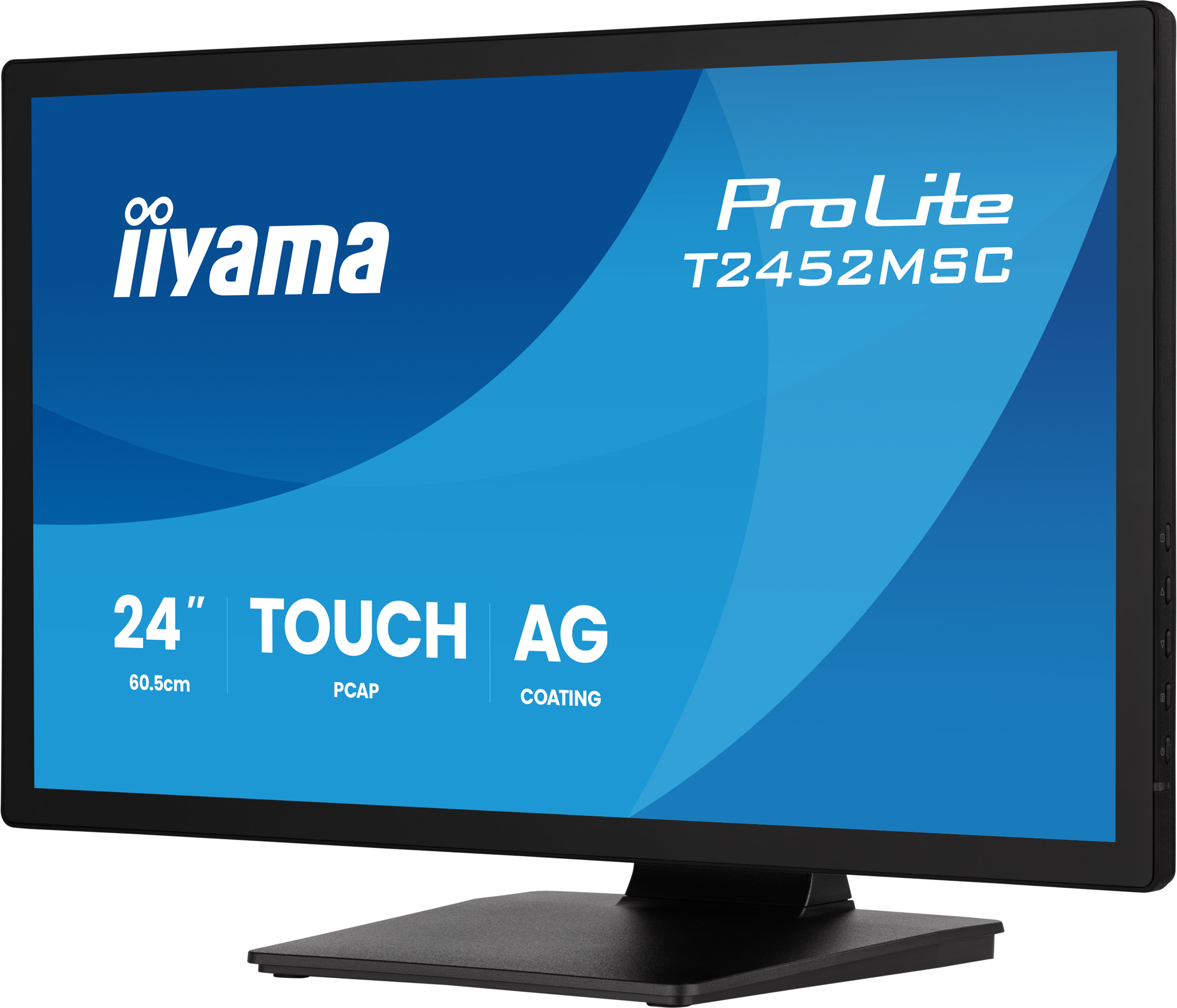 iiyama ProLite T2452MSC-B2AG computer monitor 61 cm (24) 1920 x 1080 pixels Full HD Touchscreen