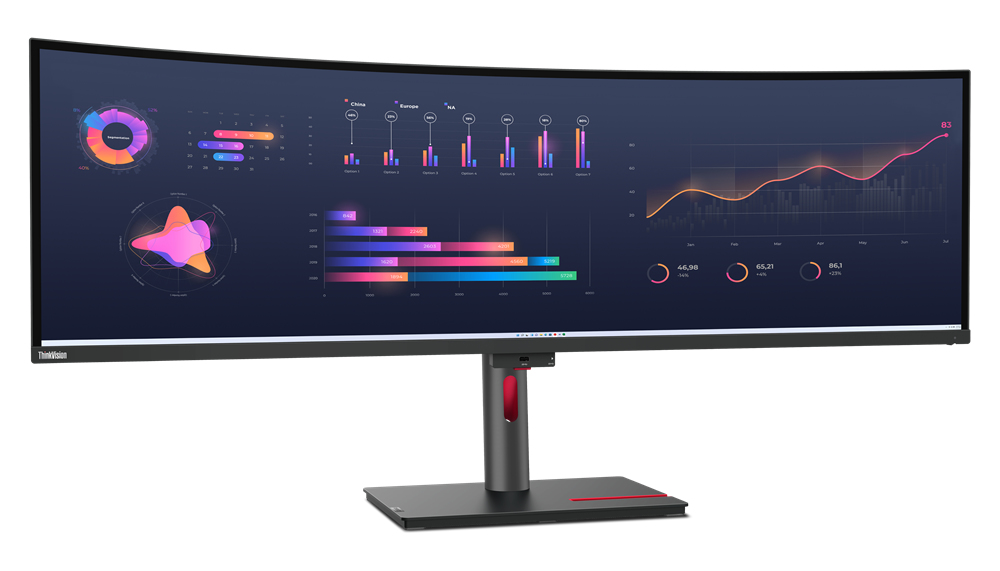 Lenovo ThinkVision P49w-30 LED display 124,5 cm (49) 5120 x 1440 Pixel DQHD Nero