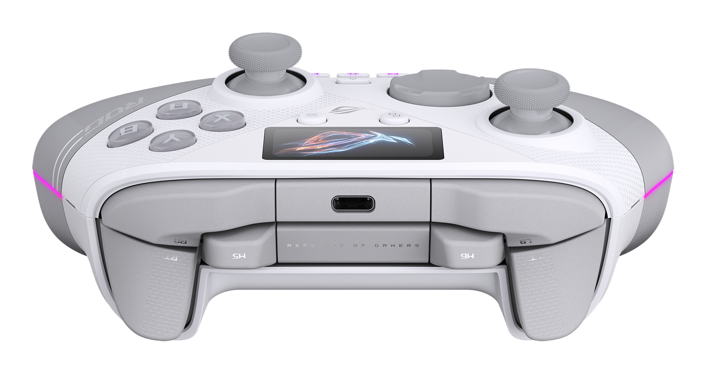 ASUS ROG Raikiri II Pro PC Controller Wei� Premium Gaming-Controller mit 8K-Abtastrate und Hot-Swap-TMR-Joysticks
