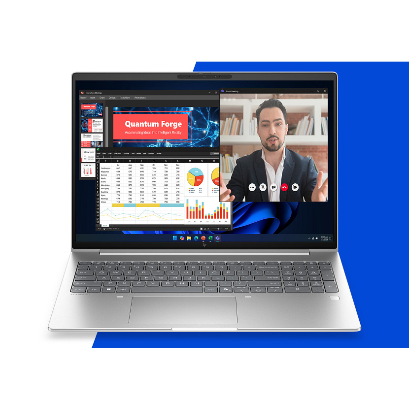 HP EliteBook 6 G2a Notebook AI - 177-Grad Scharnierdesign - AMD Ryzen 7 Pro 250 - Win 11 Pro - Radeon 780M - 32 GB RAM - 1 TB SSD NVMe - 40.6 cm (16)