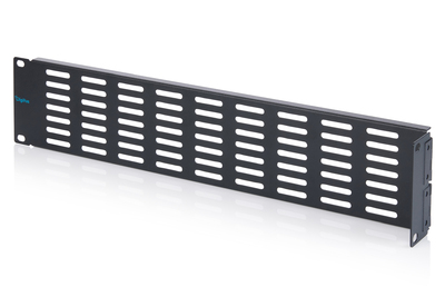 DIGITUS Blindabdeckung mit L�ftungsgitter und Scharnier f�r 482,6 mm (19)-Schr�nke