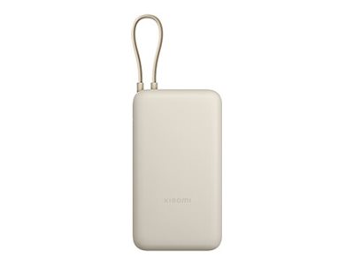 Xiaomi PB2030MI - Powerbank - integrated cable - 20000 mAh - 75.48 Wh - 33 Watt - 3 A - Fast Charge - 3 Ausgabeanschlussstellen (24 pin USB-C, USB)