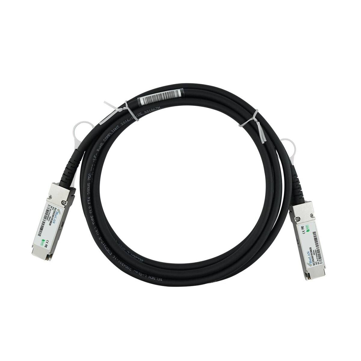 BlueOptics MC2207126-004-NV-BL cable infiniBanc 5 m QSFP Negro