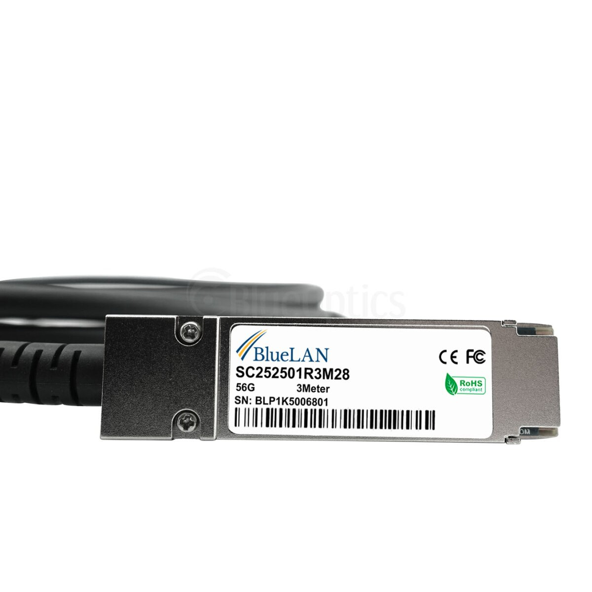 BlueOptics MC2207126-004-NV-BL cable infiniBanc 5 m QSFP Negro