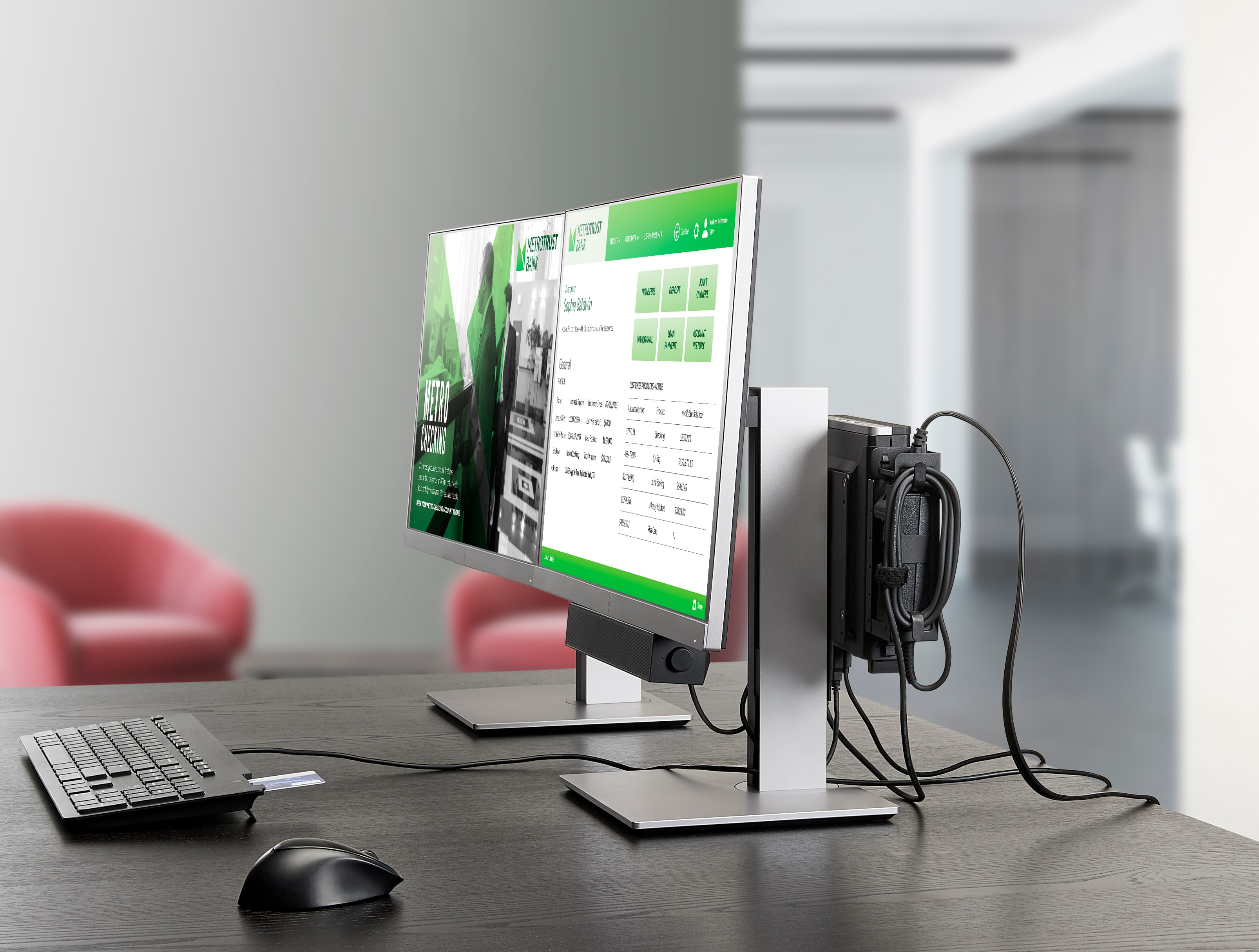 HP Clavier professionnel ultra-plat avec SmartCard