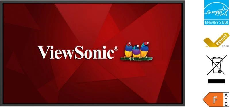 Viewsonic CDE43G3-1C visualizzatore di messaggi Pannello piatto per segnaletica digitale 109,2 cm (43) LCD 500 cd/m� 4K Ultra HD Nero 24/7