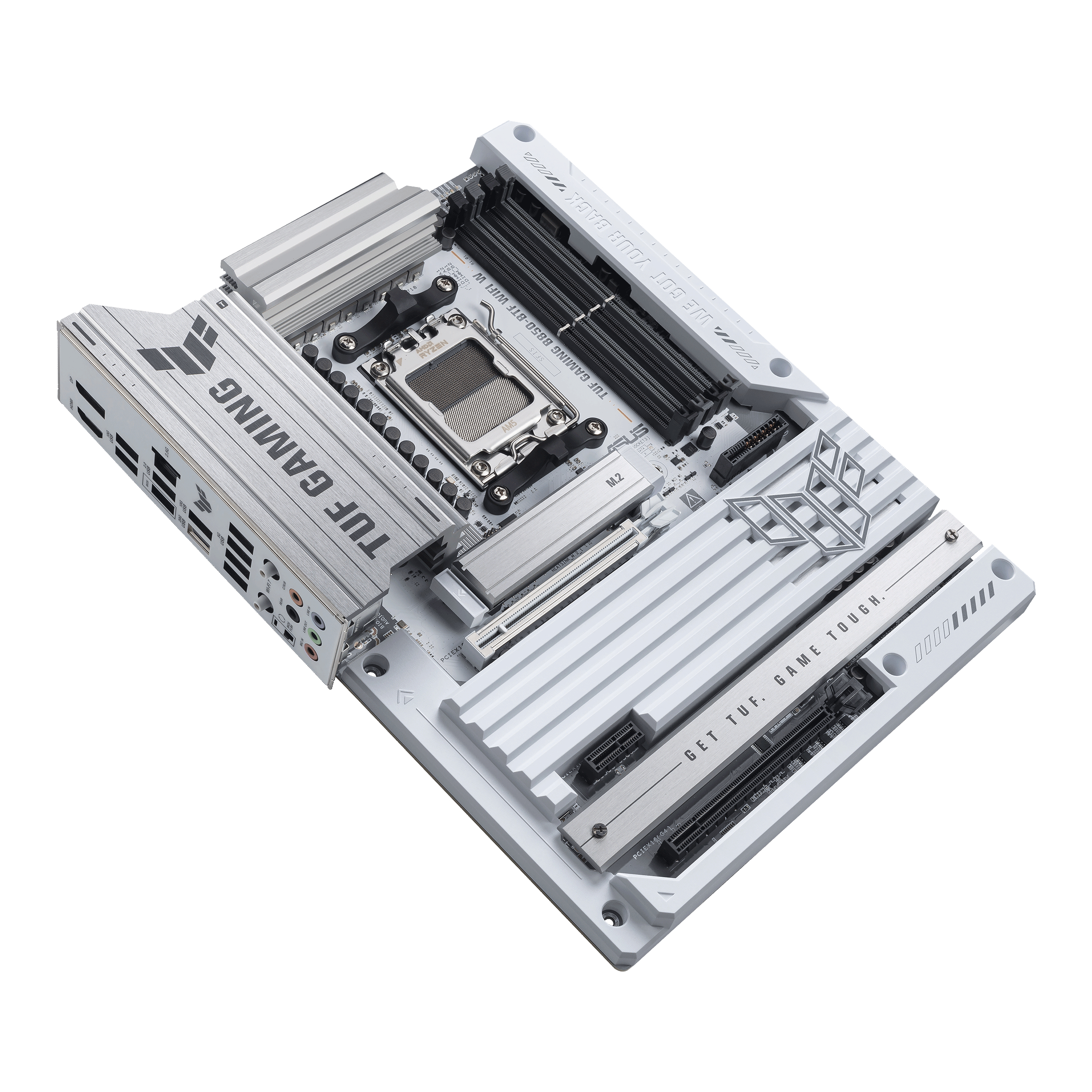 ASUS TUF GAMING B850-BTF WIFI W - Motherboard - ATX - Socket AM5 - AMD B850 Chipsatz - USB-C 3.2 Gen 2x2, USB-C 3.2 Gen2, USB 3.2 Gen 2, USB 3.2 Gen 1, USB4 - Wi-Fi 7, 2.5 Gigabit LAN, Bluetooth - Onboard-Grafik (CPU erforderlich)