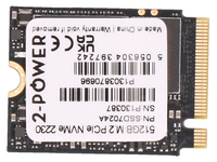 2-power 512GB M.2 PCIe NVMe 2230 NEW