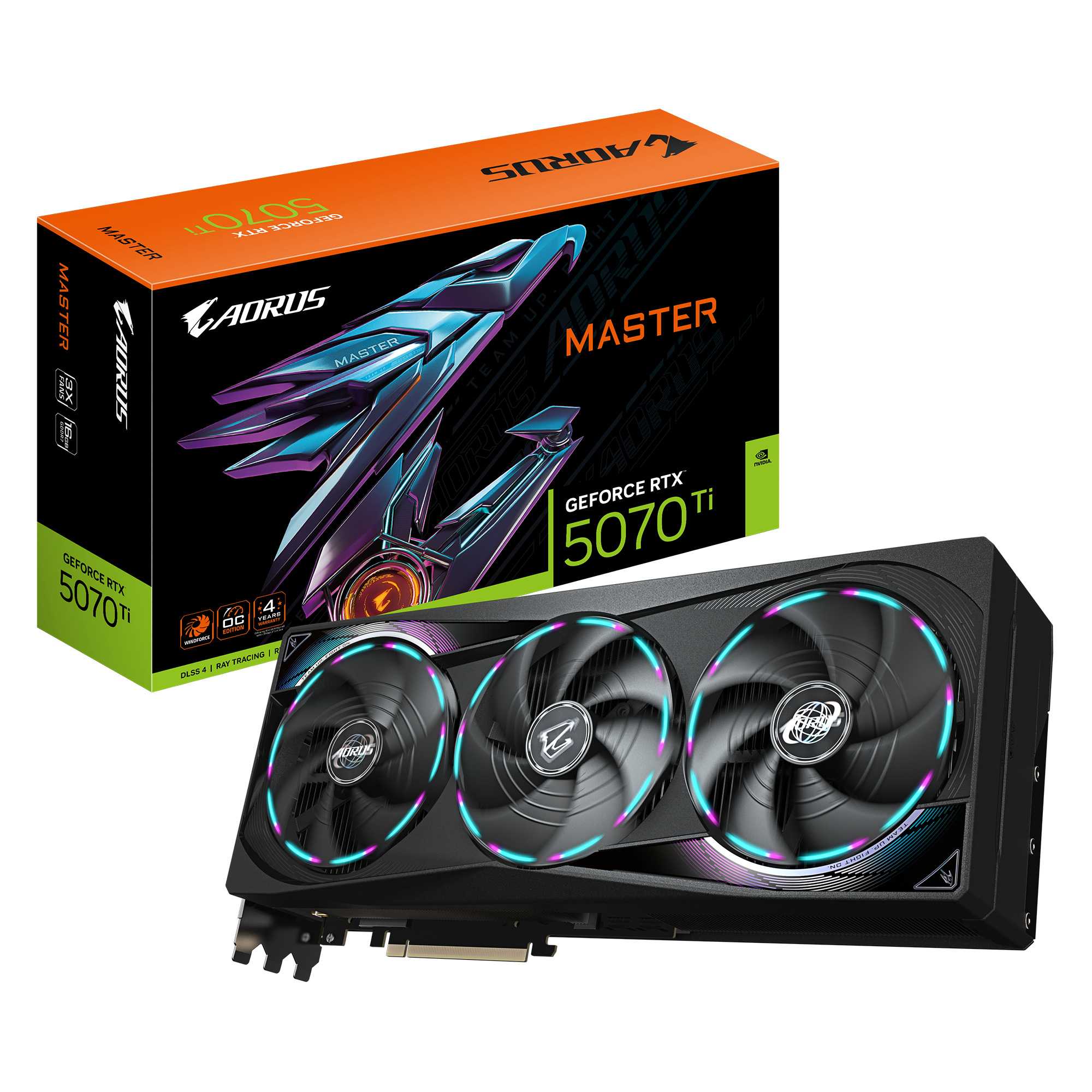 Gigabyte AORUS GeForce RTX 5070 Ti MASTER 16G - OC Edition