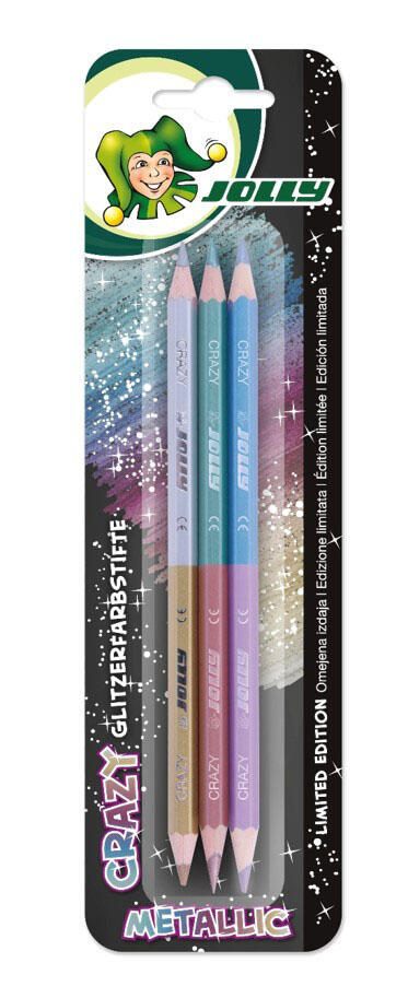Sax 3 JOLLY Supersticks Crazy Metallic Buntstifte farbsortiert