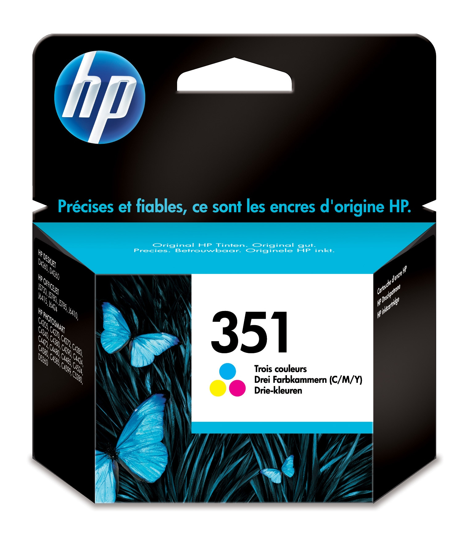 HP 351 cartouche dencre trois couleurs authentique