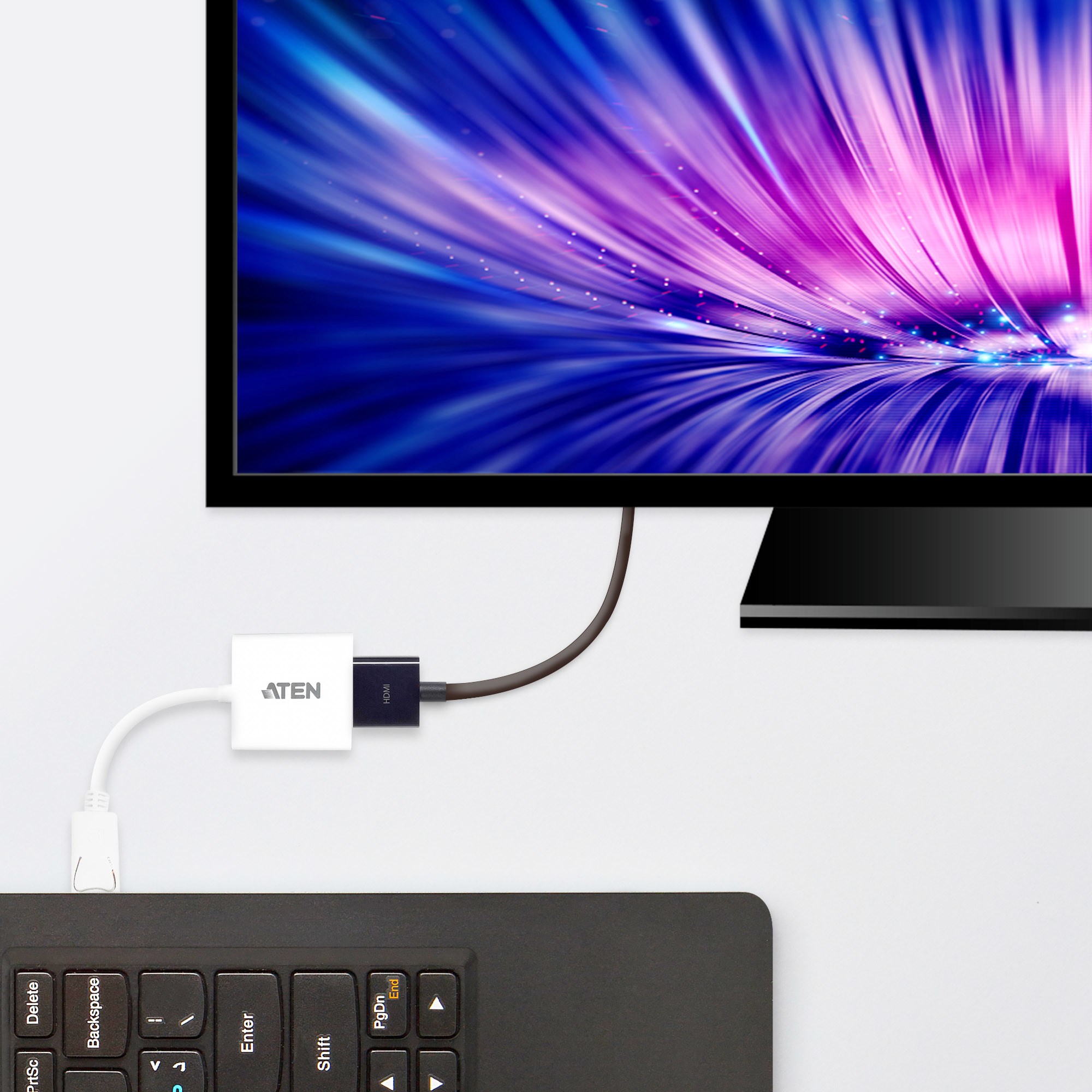 ATEN Adaptateur DisplayPort � HDMI