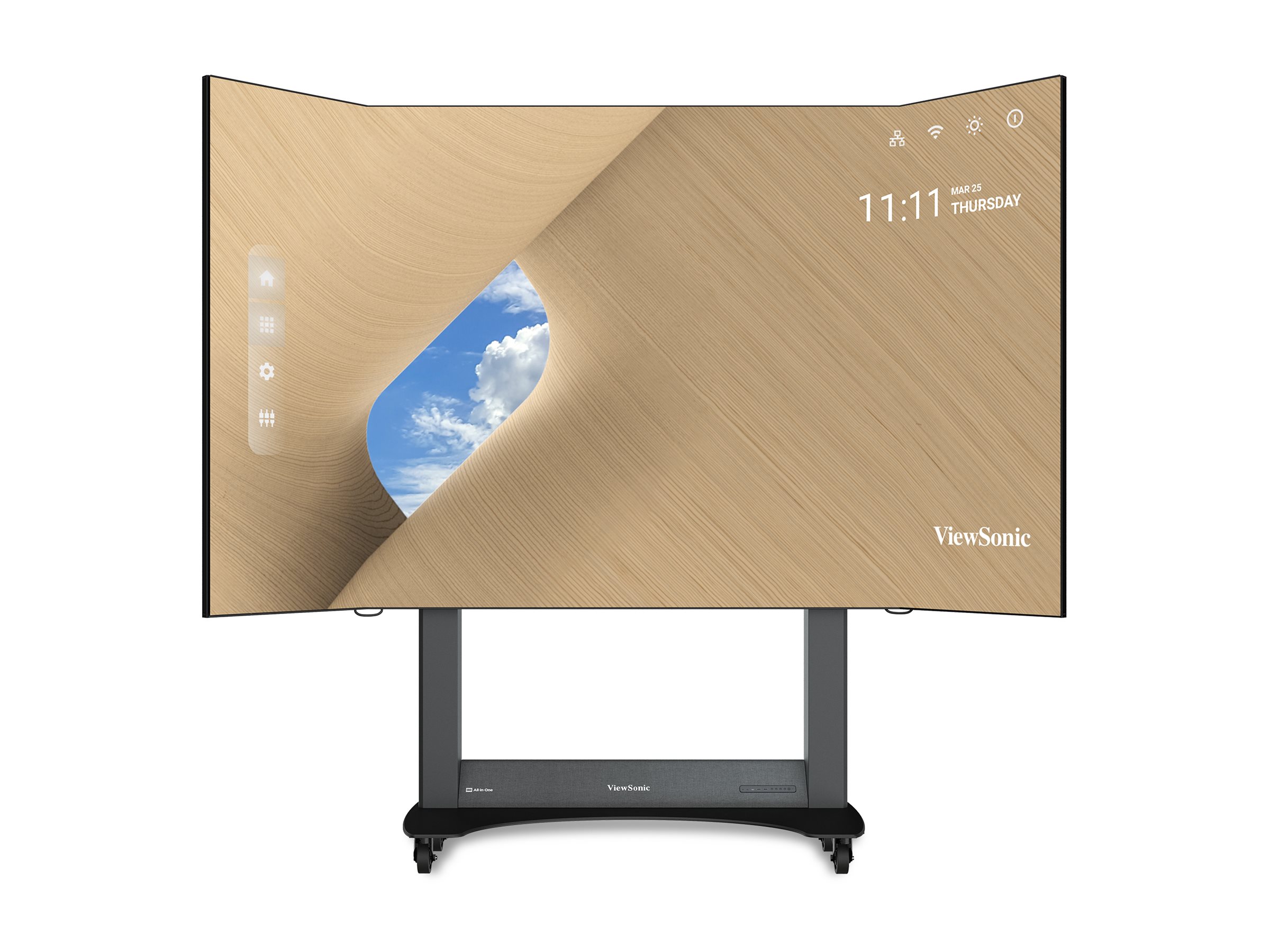 Viewsonic LDS138-151 pantalla de se�alizaci�n Pantalla plana para se�alizaci�n digital 3,51 m (138) LED Wifi 600 cd / m� Full HD Negro