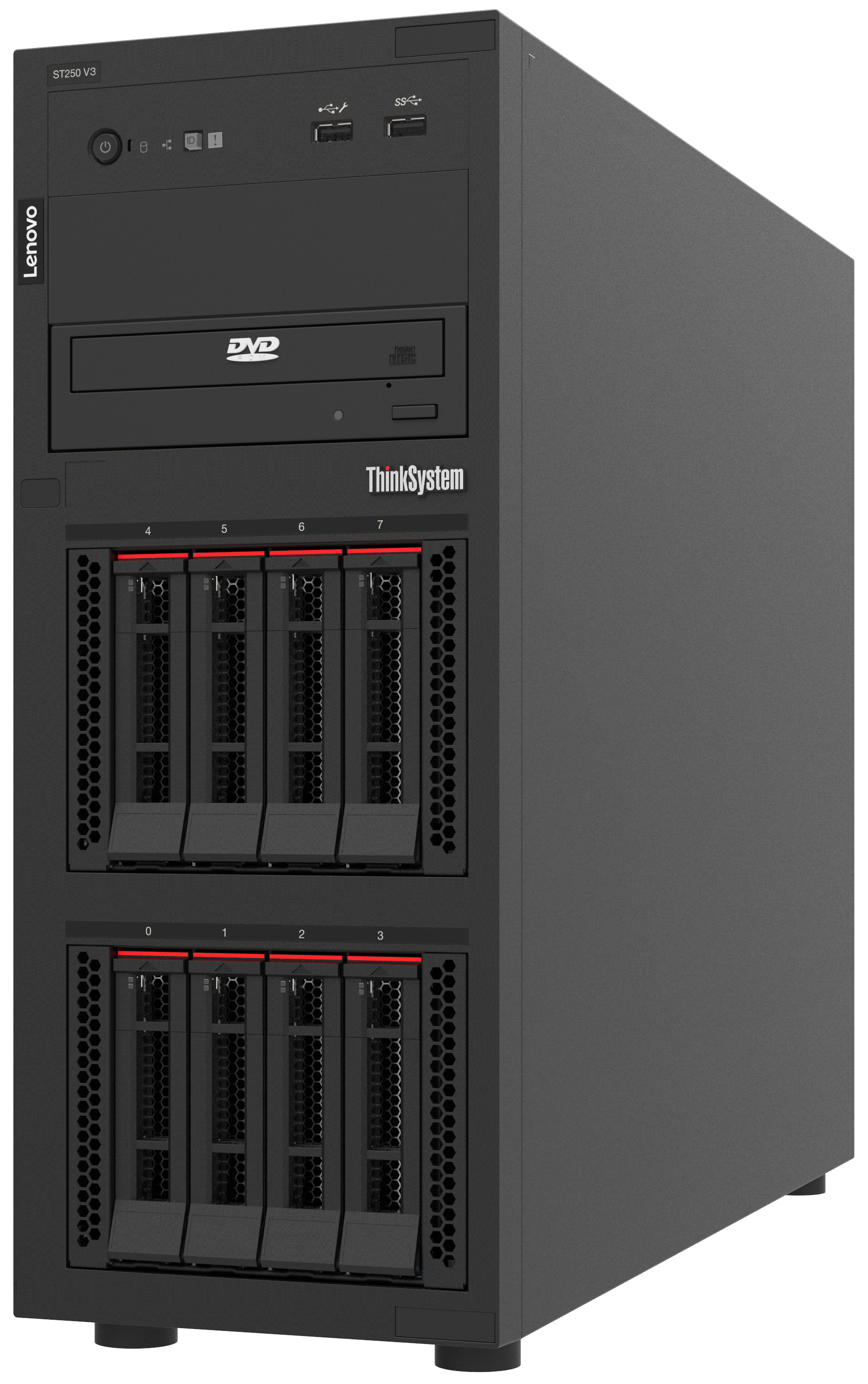 Lenovo ThinkSystem ST250 V3 serveur Tower Intel� Xeon� 6315P 2,8 GHz 16 Go DDR5-SDRAM 800 W