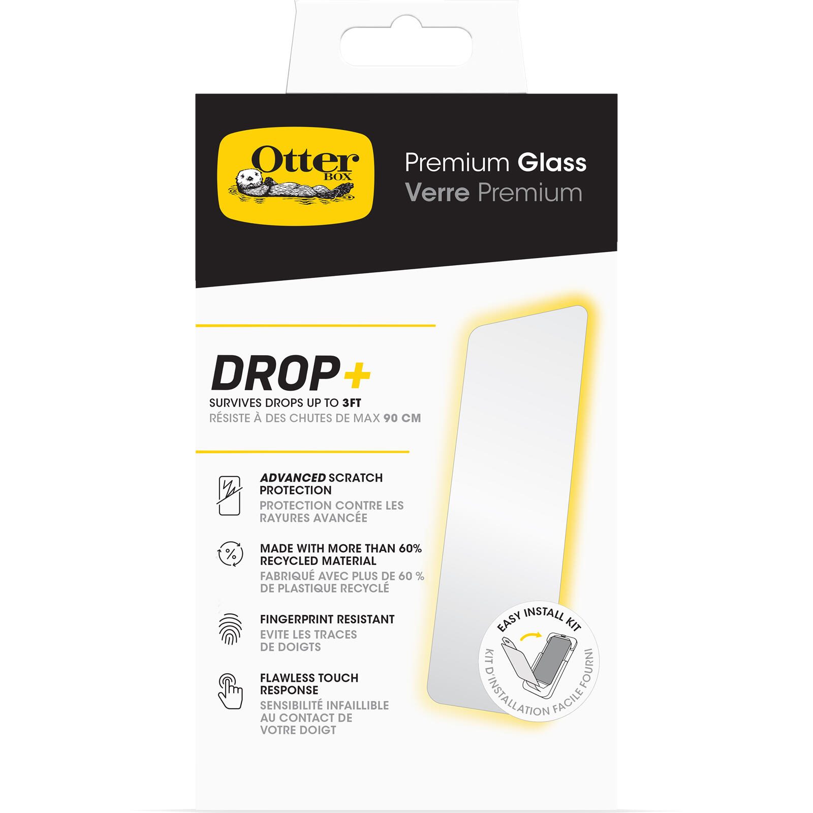 OtterBox Glass Displayschutz Eco fr iPhone 16 Pro Max clear