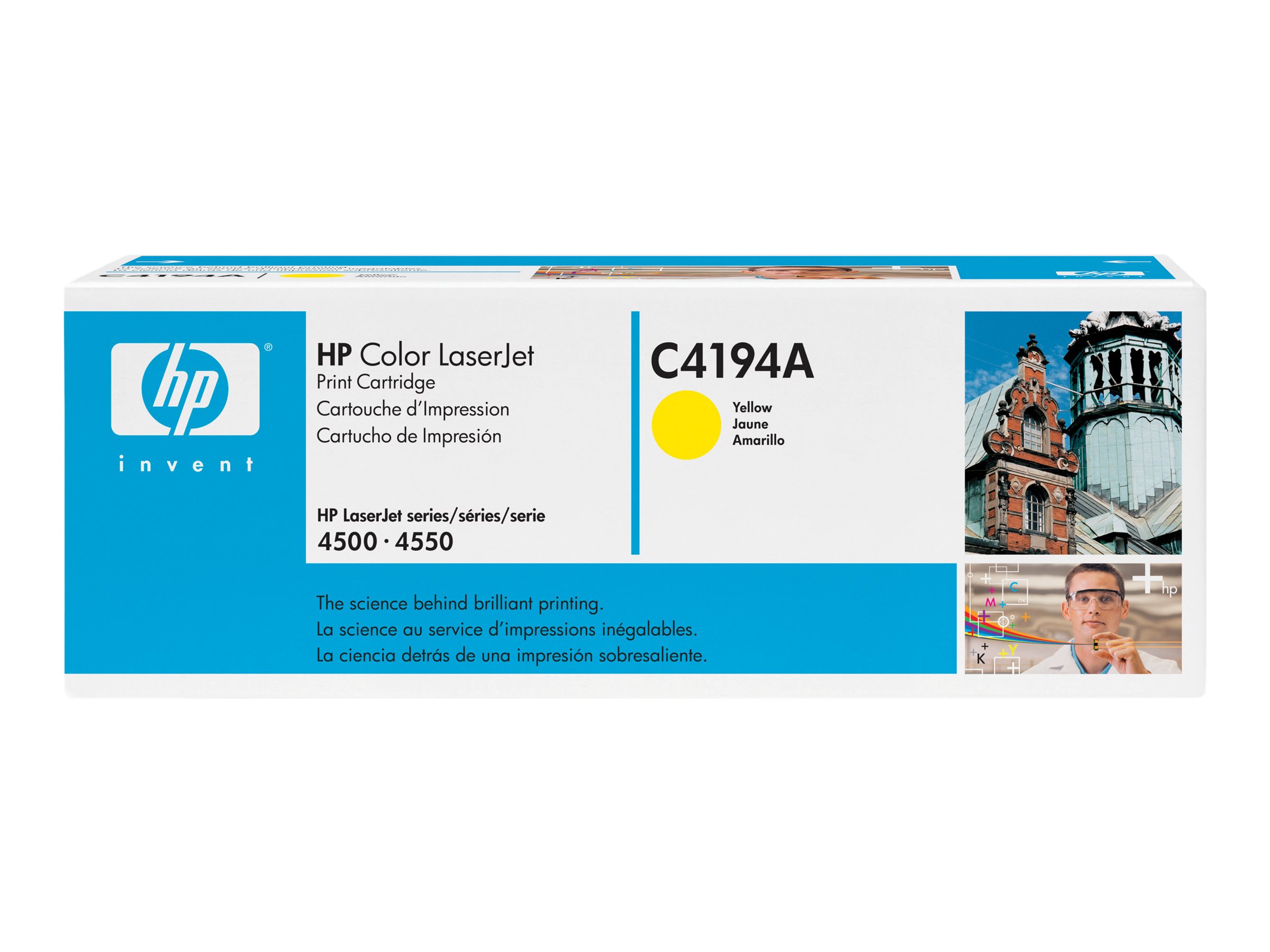 HP C4194A - Toner gelb - fr Color LaserJet 4500, 4500dn, 4500n, 4550, 4550DN, 4550HDN, 4550N