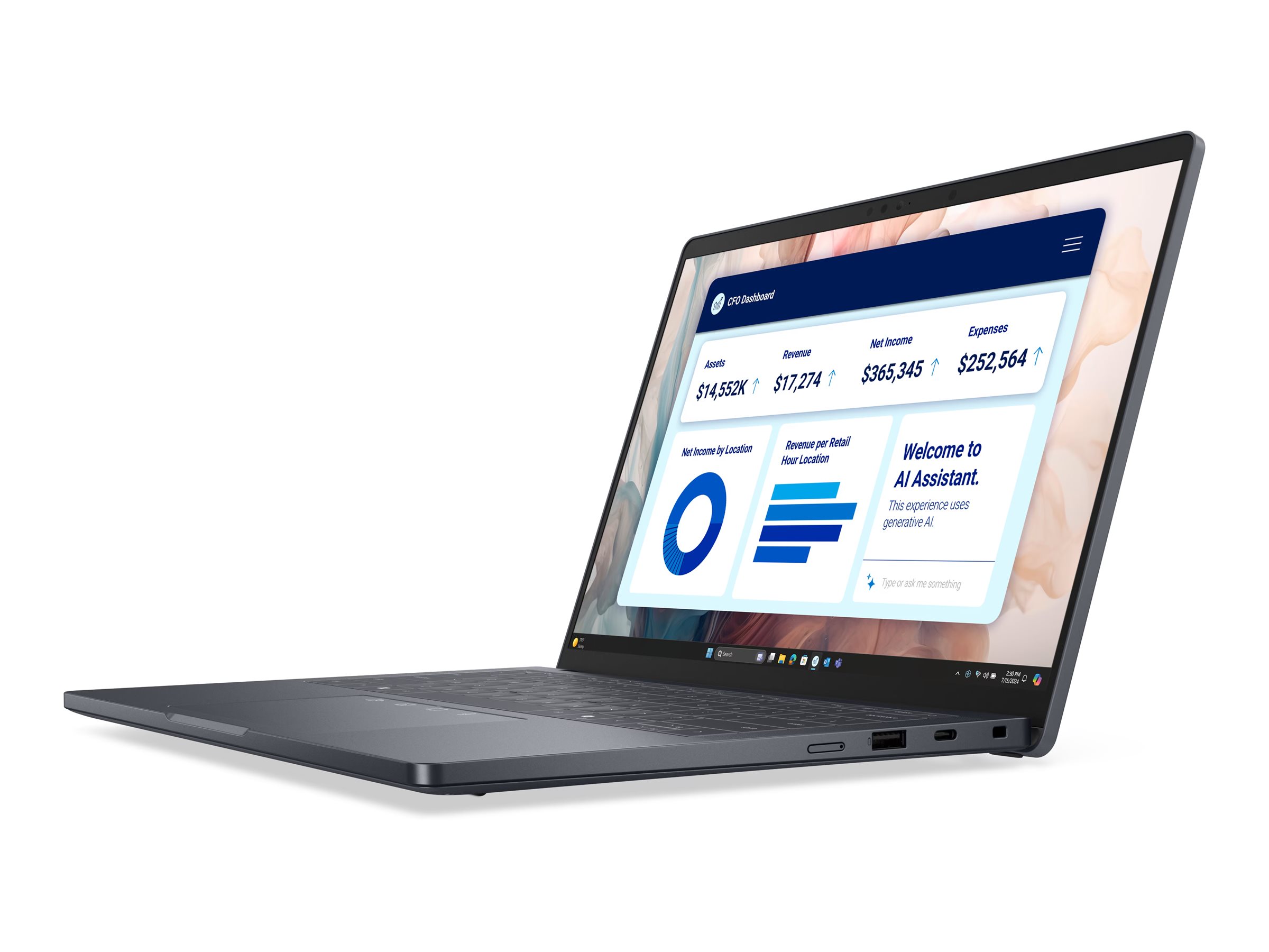 Dell Pro 14 Premium PA14250 - Intel Core Ultra 7 268V / 2.2 GHz - Intel Evo vPro Enterprise Platform - Win 11 Pro - Intel Arc Graphics 140V - 32 GB RAM - 512 GB SSD NVMe, TLC, Class 35 - 35.56 cm (14)