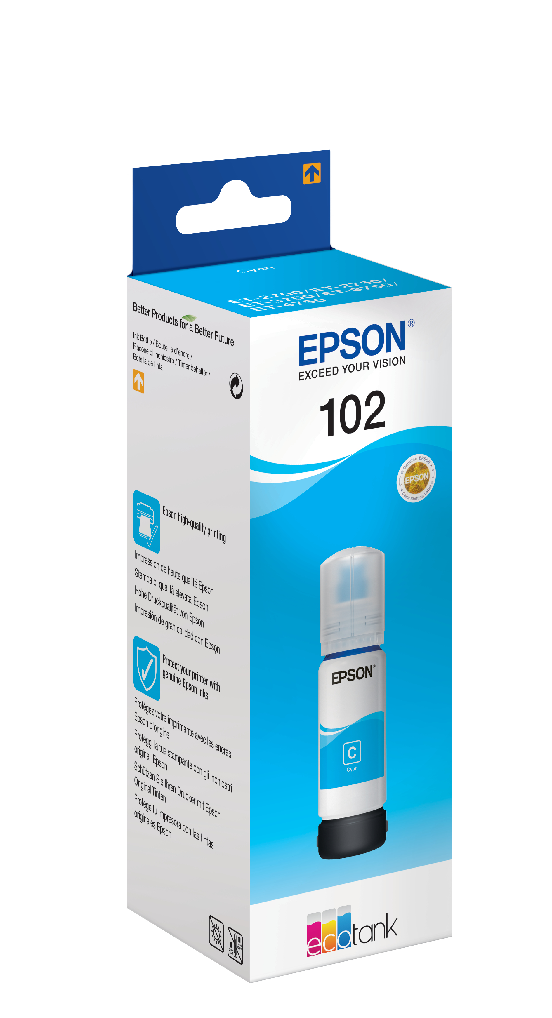 Epson 102 - 70 ml - Cyan - Original - Tintenbehlter