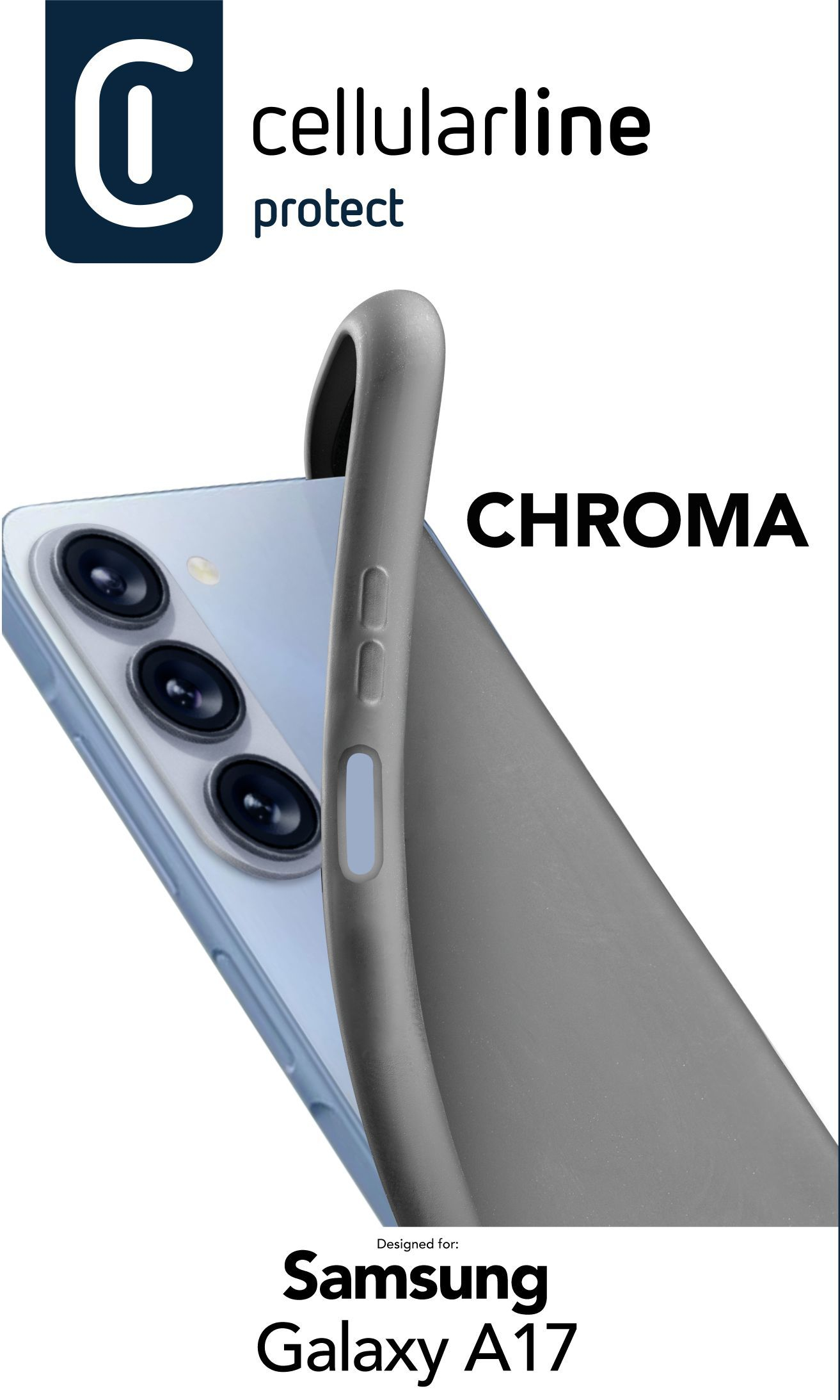 Cellularline Chroma Case - f�r Samsung A17 5G Black CHROMAGALA17K