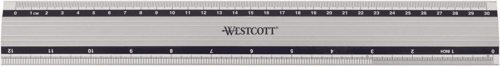 Westcott Lineal 30.0 cm silber