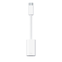 Apple MUQX3ZM/A cambiador de gnero para cable USB Type-C Lightning Blanco