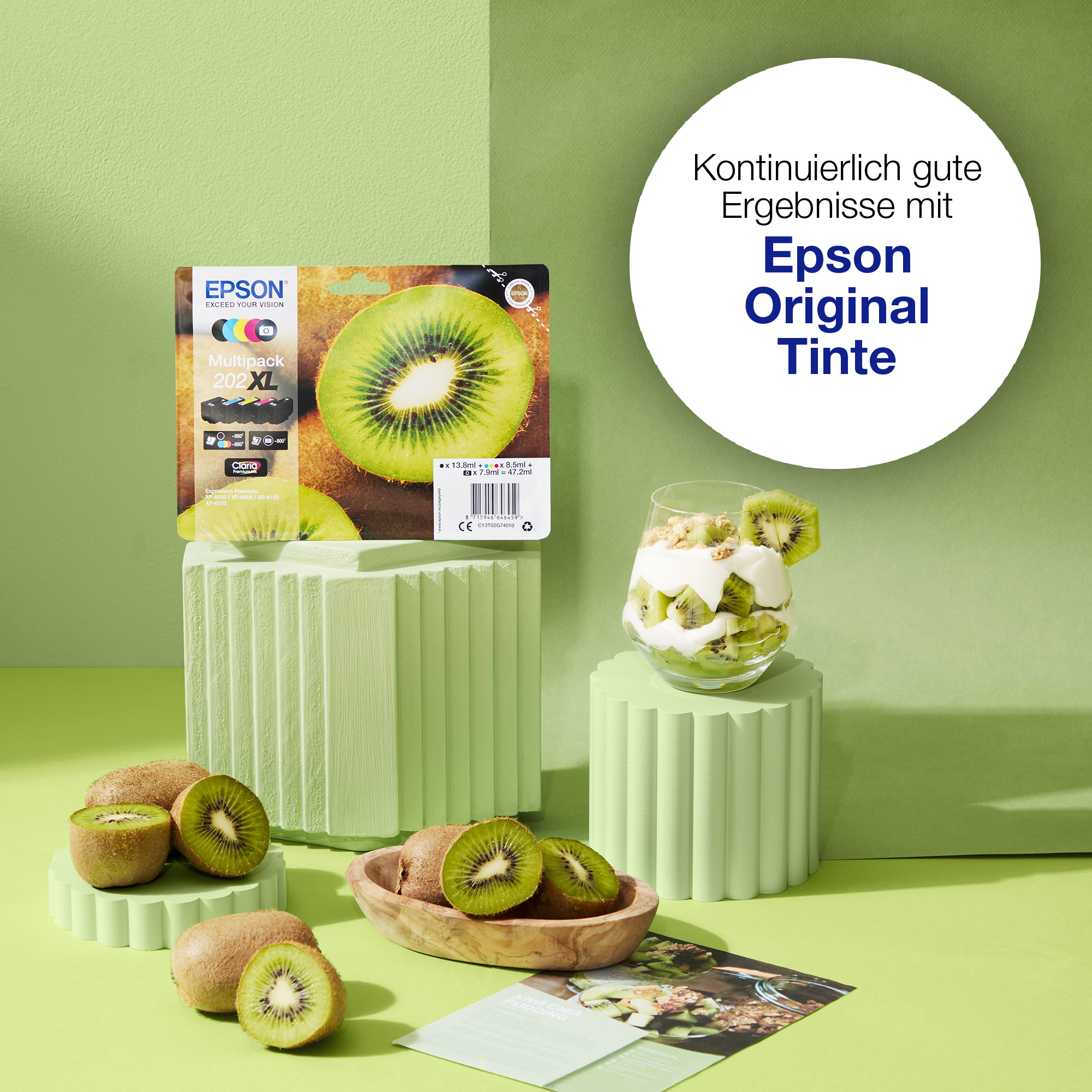 Epson Kiwi Singlepack Magenta 202XL Claria Premium Ink
