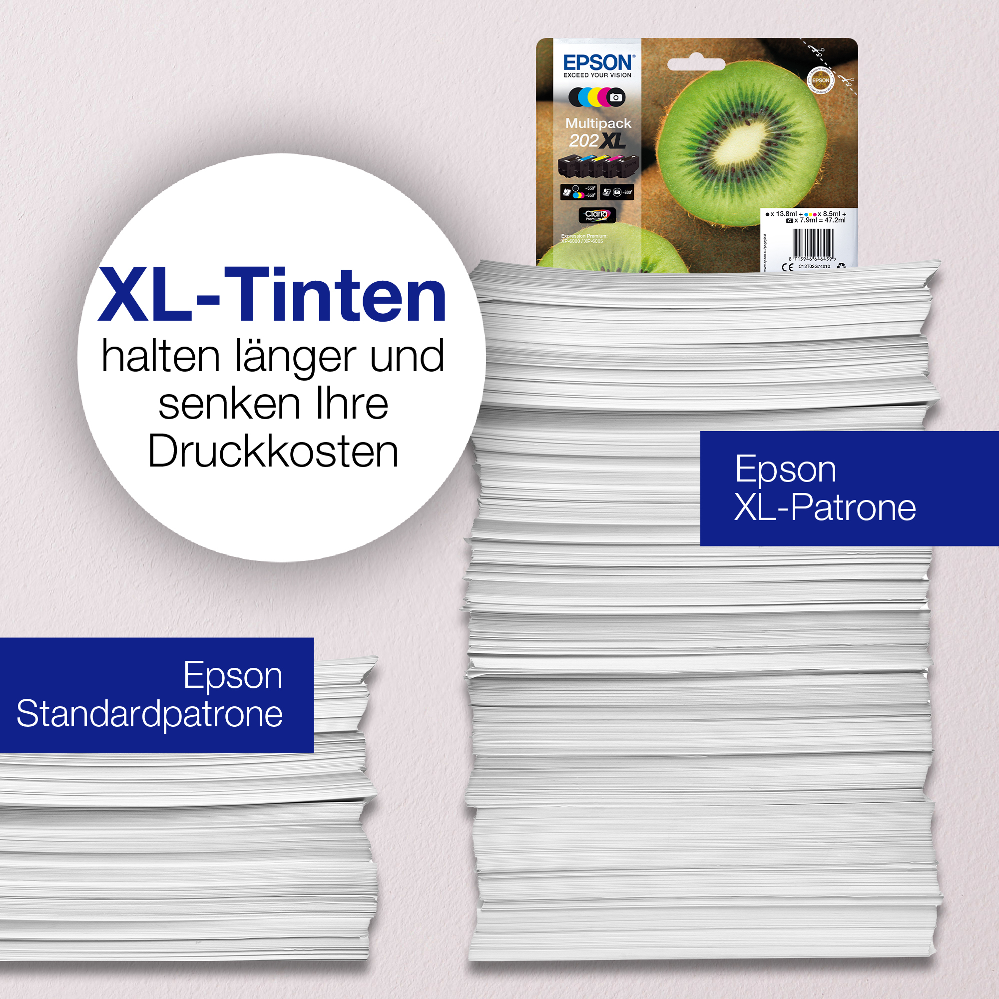 Epson Kiwi Singlepack Magenta 202XL Claria Premium Ink